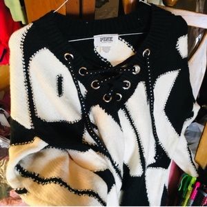 RARE PINK VS COLLECTORS BLING FASHION SHOW SWEATER